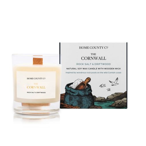 Home County Co The Cornwall Rock Salt & Driftwood Candle