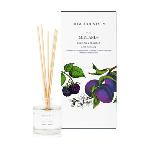 Home County Co The Midlands Damson and Bramble Reed Diffuser