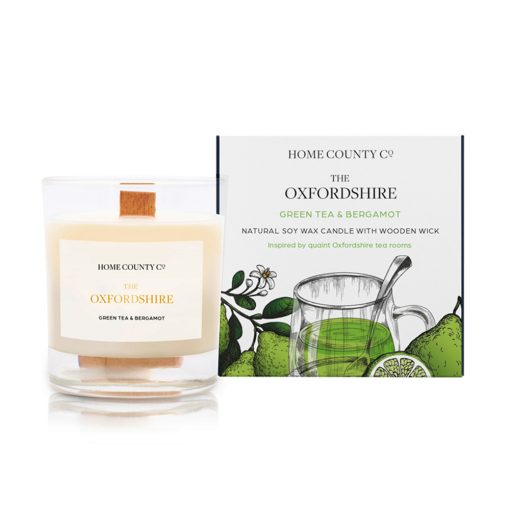 Home County Co The Oxfordshire Green Tea and Bergamot Candle