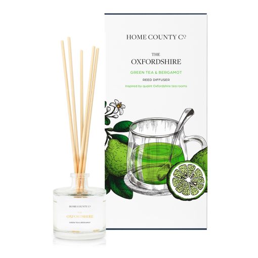 Home County Co The Oxfordshire Green Tea and Bergamot Reed Diffuser