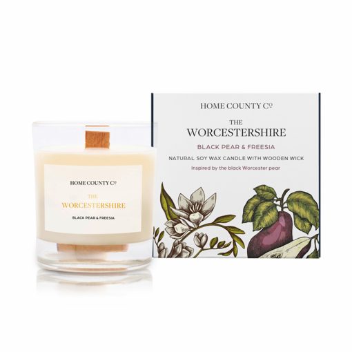 Home County Co The Worcestershire Black Pear & Freesia Soy Candle