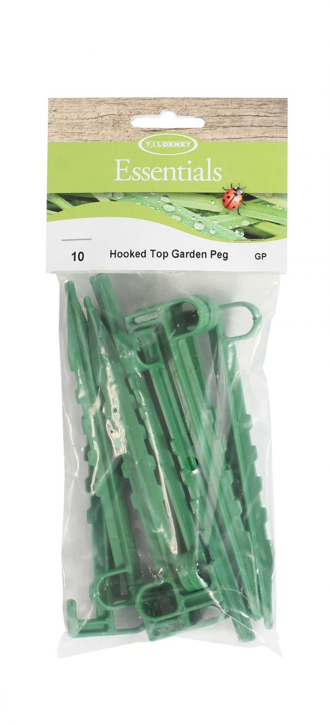 TILDENET 10 HOOKED TOP GARDEN PEG