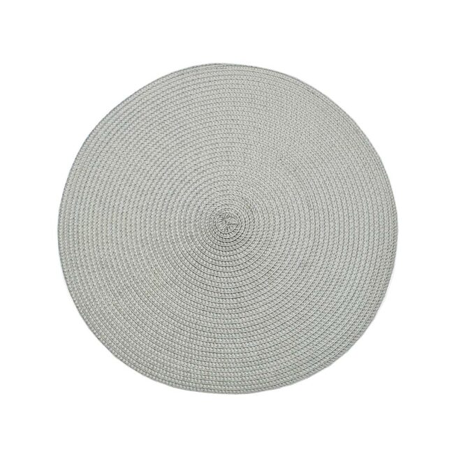 WALTON & CO CIRCULAR RIBBED PLACEMAT DOVE