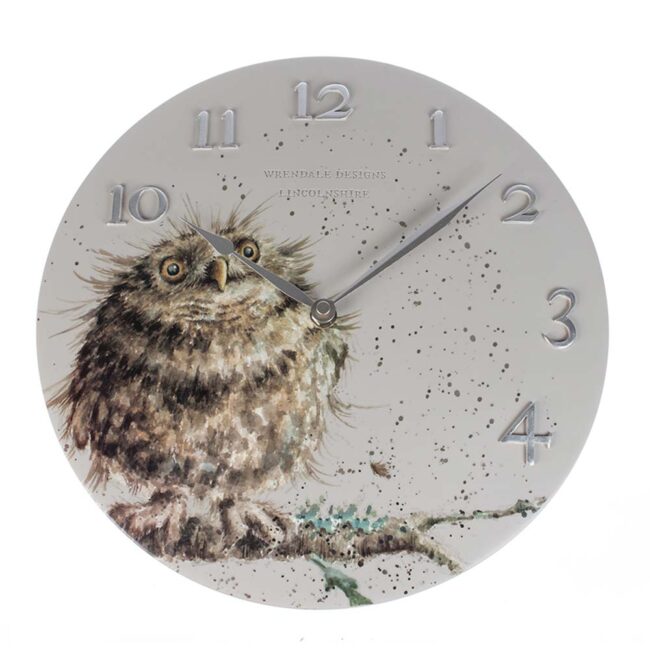 WRENDALE CLOCK OWL