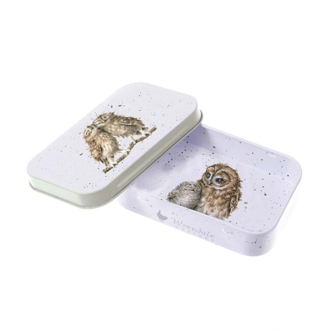 WRENDALE KEEPSAKE TIN OWL BIRDS OF FEATHER