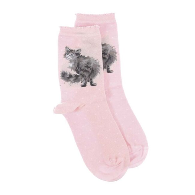 WRENDALE SOCKS CAT GLAMOUR PUSS