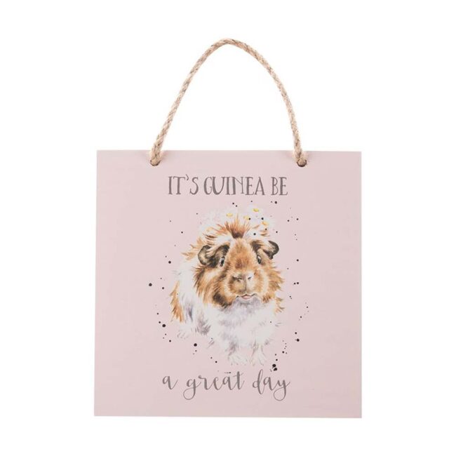 WRENDALE WOODEN PLAQUE GUINEA PIG