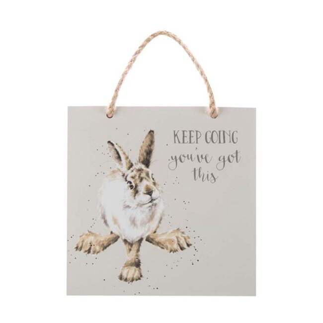WRENDALE WOODEN PLAQUE HARE GOT THIS