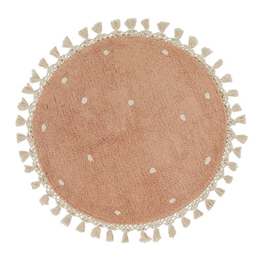 Walton & Co Blush Dotty Circular Rug