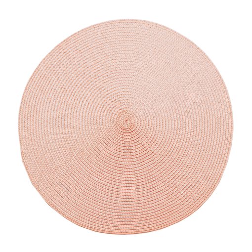 Walton & Co Pink Quartz Circular Ribbed Placemat