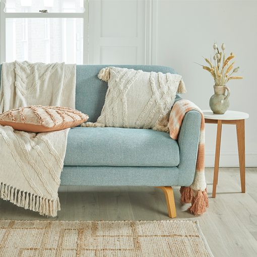 Walton & Co Charcoal Tufted Throw - Image 2