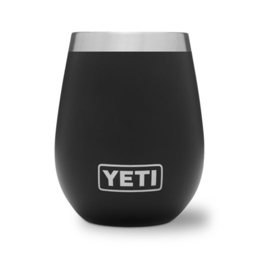 YETI 10oz Black Rambler Wine Tumbler