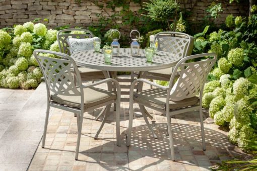 HARTMAN BERKELEY 4 SEAT ROUND DINING SET MAIZE - Image 2