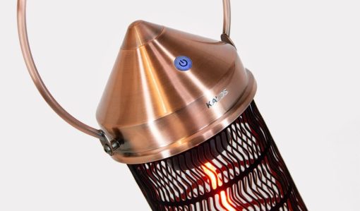 KETTLER KALOS COPPER ELECTRIC HEATER LANTERN - Image 2