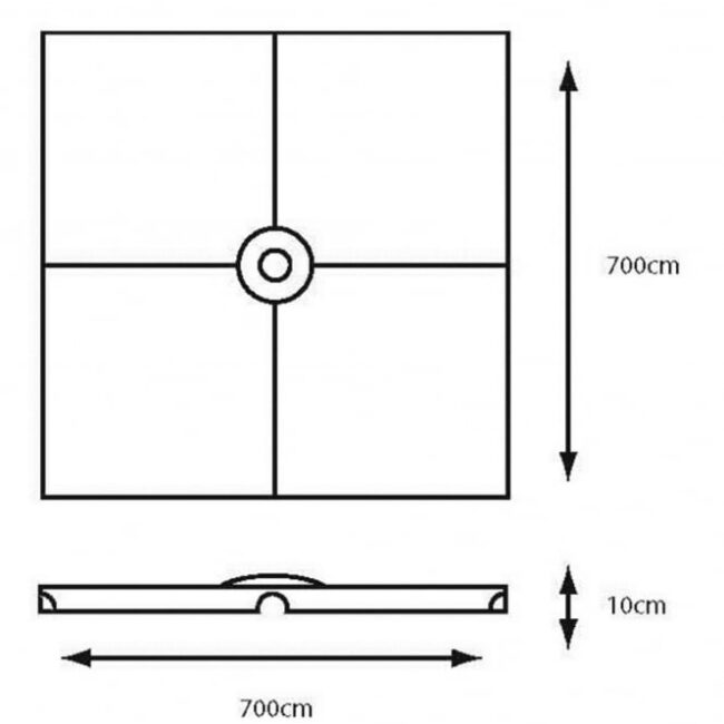 LEISUREGROW FILLABLE CANTILEVER PARASOL BASE - Image 2