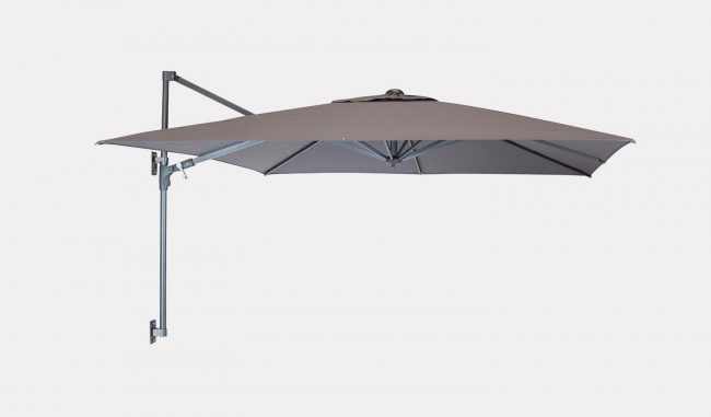 KETTLER 2.5M WALL MOUNTED FREE ARM PARASOL