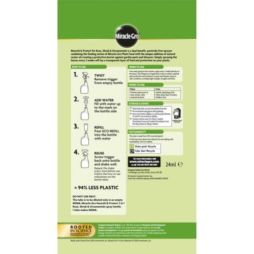 MIRACLE-GRO NOURISH & PROTECT ROSE & SHRUB FOOD REFILL - Image 2