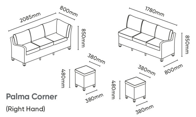 Kettler Palma Corner Set - Image 2