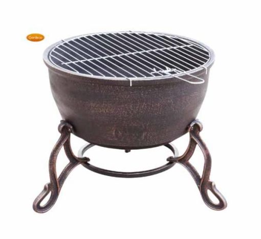GARDECO ELIDIRCAST IRON FIRE BOWL & BBQ GRILL - Image 2