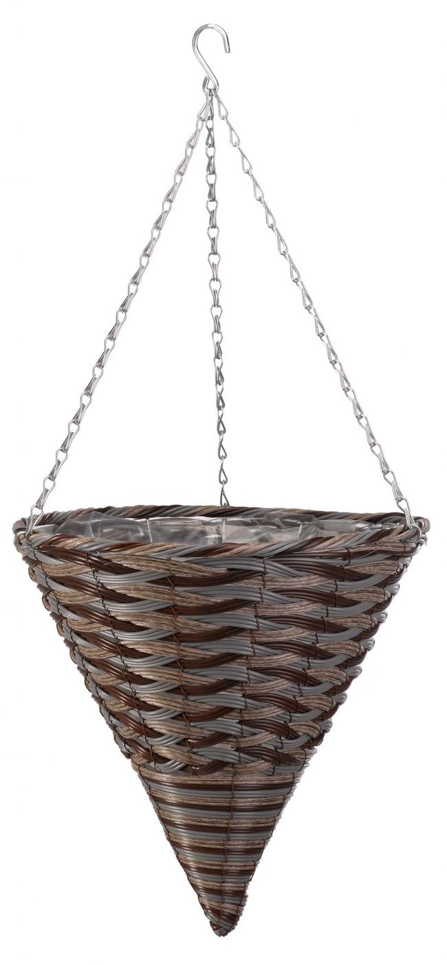 Smart Garden Pinto Faux Rattan Cone Planter - Image 2